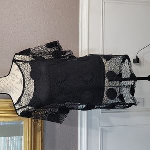 Mesh top Black with Camisole by LARA size Large